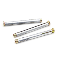 Muestra Gratuita de Anclaje Metálico Galvanizado Amarillo Plateado, Estándar DIN, Marca QianMu, Rosca M4, Diámetro de 6mm/8mm/10mm para Concreto