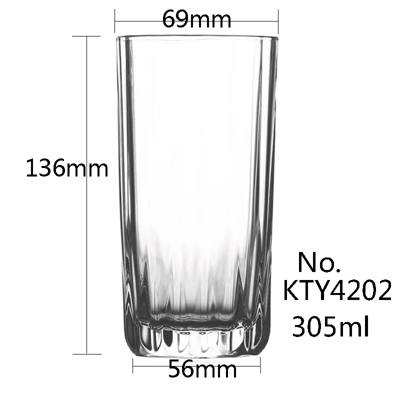 Custom Designs transparent Diamond Carving tumblers 305ml 10.31oz Round Whiskey Milk Juice Long Creative Glassware Cup highball