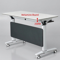 Büro-Klapptisch für Schulungen, Tragbarer Faltbarer Raumverstellbarer Tisch mit Rollen, Holz-Besprechungstisch-Set, Möbel nach Maß
