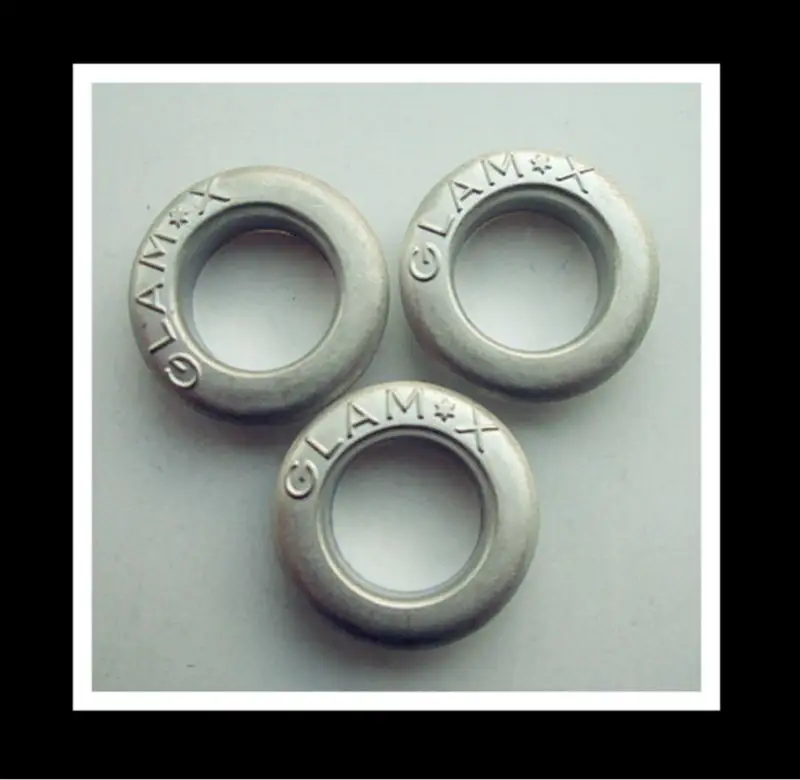 Custom High Quality Nickel Colored Brass Metal Eyelets For Industrial Use