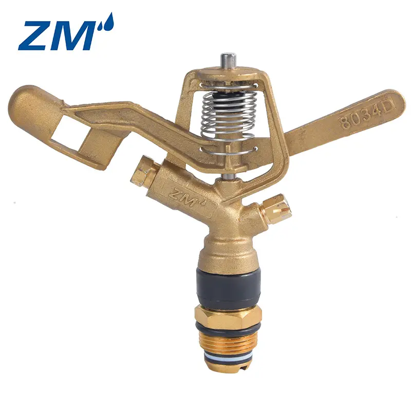 Metal oscillating Brass High quality 3/4" copper sprinkler for agriculture irrigation or garden watering spray nozzle head