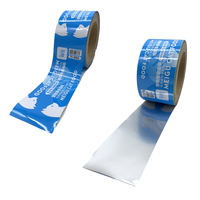 Rouleau de film d'emballage automatique en mylar de cornue de sachet de feuille d'aluminium de nylon de qualité alimentaire imprimé numérique pour boulette de viande de charcuterie