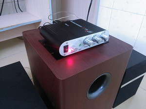 เครื่องขยายเสียงรถยนต์ดิจิตอล <span class=keywords><strong>LP</strong></span>-<span class=keywords><strong>838</strong></span> MINI Hi-Fi 2.1CH พร้อมซับวูฟเฟอร์ดิจิตอล เสียงสเตอริโอเบส พร้อมสายไฟ 12V3A และสายสัญญาณเสียง - Product Image 6