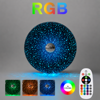 Projecteur d'étoiles créatif en forme de donut, veilleuse RGB 16 couleurs, commande tactile, rechargeable, lampe murale/de table 2-en-1, LED ABS moderne, anniversaire
