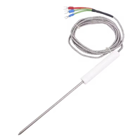 Sonde de température personnalisable OEM/ODM PT1000/PT100 NTC de qualité alimentaire avec sonde en acier inoxydable pour viande, barbecue, grill et four