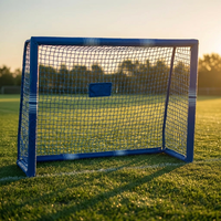 But de football portable et durable en acier et PE, mini-but d'extérieur/intérieur pour adultes, couleur personnalisable, pliable pour l'entraînement