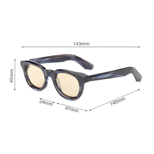 Gafas de Sol Redondas para Hombre, Gafas de Diseñador, Gafas de Sol Polarizadas 2026, Gafas Retro, Gafas de Sol de Acetato - Product Image 5