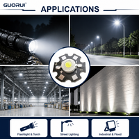 Module GUORUI - Diode LED haute puissance 1W 3W 5W - Perles de lampe LED - Lumière blanche/blanche chaude/rouge/jaune/verte/bleue