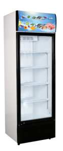Refrigerador expositor con puerta de cristal y manija empotrada para la venta DSS-228AP - Product Image 2