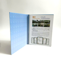 Impression de brochures, de catalogues, de livrets et de dépliants de qualité personnalisée avec couverture rigide, format A4, reliure spirale, faible MOQ