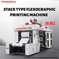 Mesin Cetak Flexografi Tipe Stack, Printer Flexo Tipe Stack untuk Pencetakan Roll to Roll
