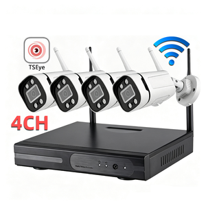 ชุดกล้องวงจรปิด TSEye 4CH WiFi NVR ความละเอียด 2MP 3MP 5MP HD สำหรับภายนอกอาคาร กันน้ำ มองเห็นในเวลากลางคืน ระบบไร้สาย สำหรับบ้าน - Product Image 1