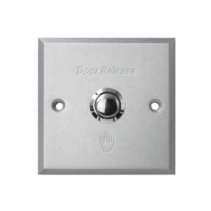 Interruptor de Botón de Salida de Bajo Voltaje de Aleación de Aluminio Inteligente de 12V/24V, Botón de Salida de Puerta de Aleación de Aluminio de 12V CC NO / <span class=keywords><strong>COM</strong></span> - Product Image 1
