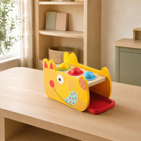 Jeu de marteau et de balles en bois Montessori personnalisé pour enfants, jouets éducatifs en bois