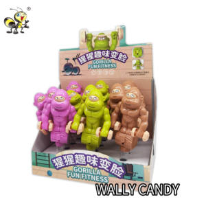 Gorilla <span class=keywords><strong>dumbbell</strong></span> jouets Bonbons niños dulces con juguetes dulce relleno caramelo dulce - Product Image 3