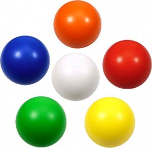 Pu Imprint With Custom Logo Print Promotion Gifts Round Anti Stress Ball - Product Image 1