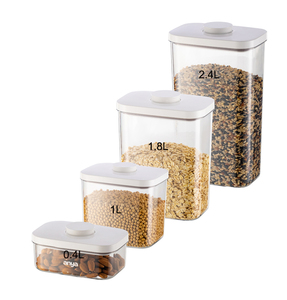 Anya bán buôn kín nhựa thực phẩm lưu trữ container ngũ cốc hạt gạo đựng thức ăn lưu trữ lọ tủ lạnh tổ chức nhà bếp chai - Product Image 1