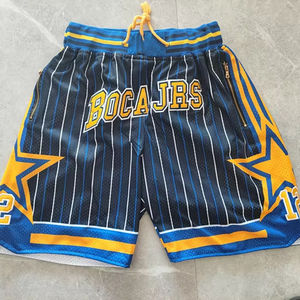 Grosir celana pendek basket Retro cepat kering celana pendek olahraga jaring longgar Amerika ukuran besar dicetak fitur bernapas - Product Image 1