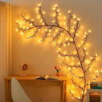 Guirlande lumineuse LED transfrontalière en forme de vigne, alimentation USB, étanche IP44, télécommande 8 fonctions, pour fêtes/mariages/chambre