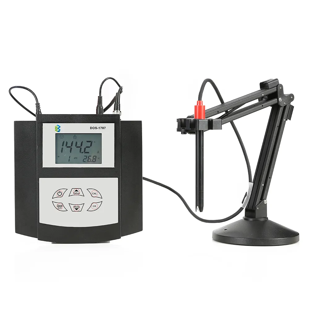 Instrumento de medición y análisis de agua de laboratorio, pantalla LCD, medidor Digital de oxígeno disuelto con pantalla grande