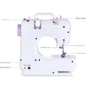 Máquina DE COSER eléctrica portátil con adaptador y estuche de transporte para sastres y Estudiantes en movimiento - Product Image 4