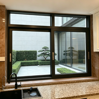 Modernes Design Maßgefertigtes Schiebefenster-System Doppelverglasung Hurrikan-Beständiges Aluminium-Schiebefenster für Zuhause