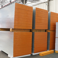 Panel Sandwich Logam Terisolasi Tipe Tongue&Groove Tahan Api Tahan Air Pemasangan Cepat Atap Dinding Prefabrikasi