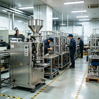 Machine d'emballage vertical automatique et d'étiquetage avec impression, codes-barres à données variables, et fonction de libération de tâches à distance pour usage industriel et commercial