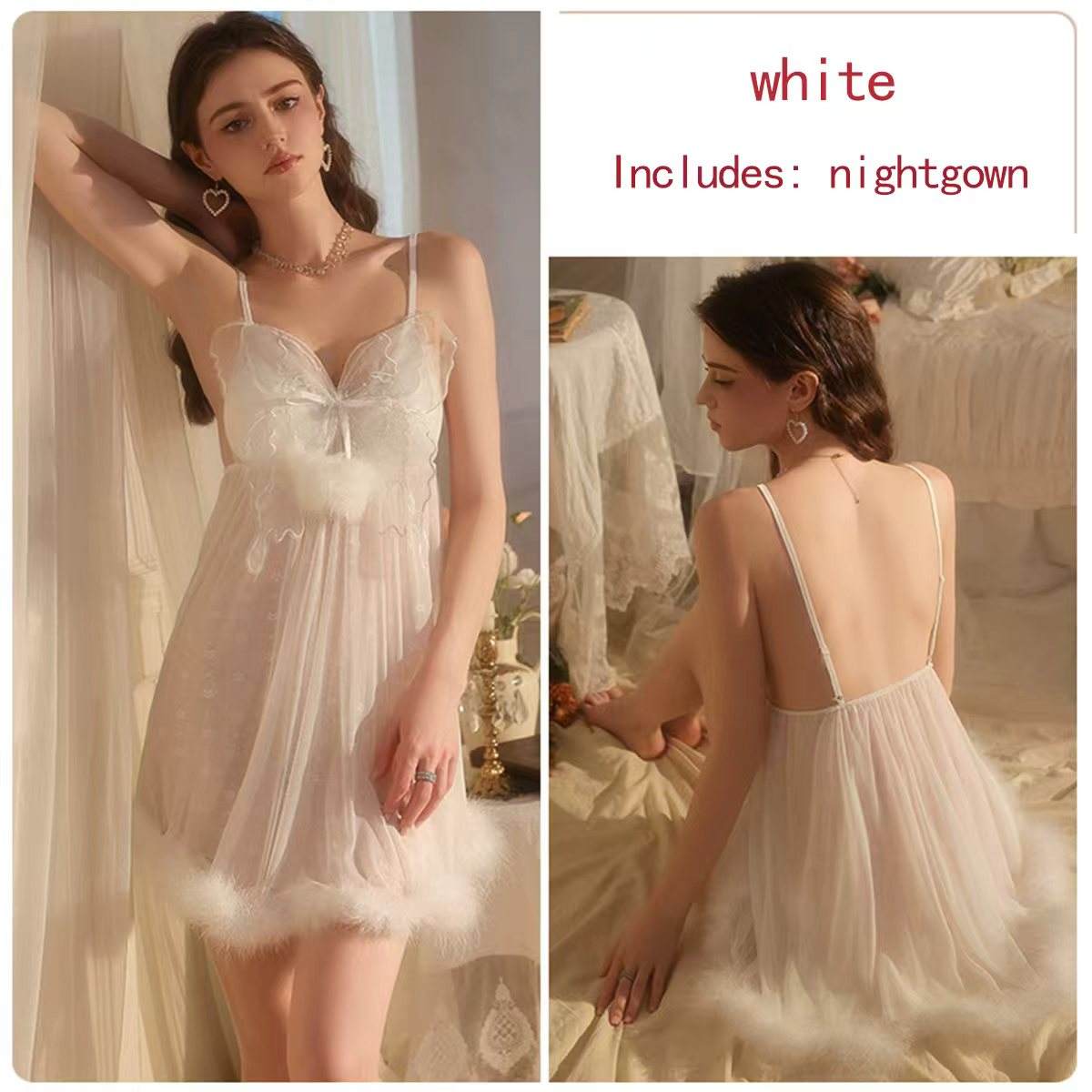 ชุดเดรสสีขาว