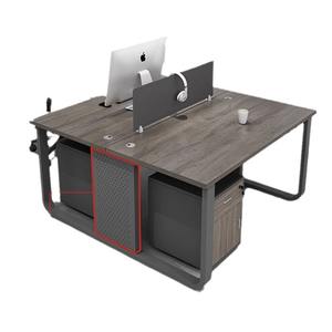 <span class=keywords><strong>Escritorio</strong></span> de Oficina Moderno y Sencillo con Estructura de Acero <span class=keywords><strong>para</strong></span> 4 <span class=keywords><strong>Personas</strong></span>, Combinación de Asientos <span class=keywords><strong>para</strong></span> 1 Persona, Combinación Libre, Uso Comercial, Edificio de Oficinas - Product Image 5