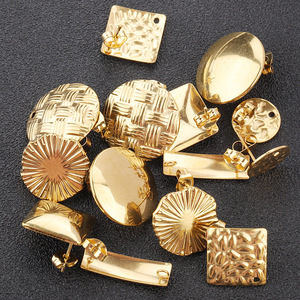 Geometric <b>Stud</b> <b>Earrings</b> Zinc Alloy Stainless Steel Post Unisex Fashion Jewelry DIY Accessories H1357 - Product Image 3