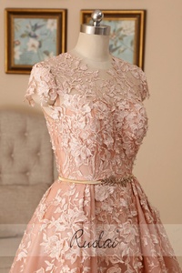 PEV-L3061 Ruolai all'ingrosso modeste taglie forti Robe De Soiree abiti da sera formali - Product Image 6
