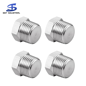 Conector Hexagonal Reductor de Alta Presión 1/2"*1/8" de Acero Inoxidable 304 Duradero con Rosca PT para Larga Duración - Product Image 1