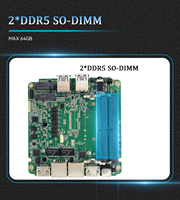 Placa base OEM NUC Intel Core 12th I5 1235U, procesador de doble canal, DDR5, tipo C, SATA3.0, ITX, Mini placa base industrial
