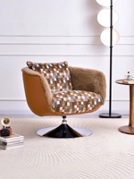 Fauteuil de loisirs rotatif en forme d'œuf, fabriqué en Chine, fauteuil pivotant paresseux, fauteuil simple de designer italien de luxe léger