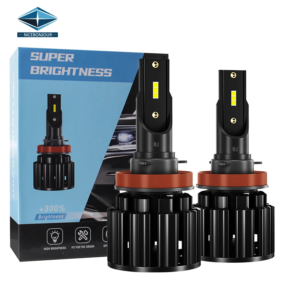 Auto Lighting Systems Led H7 H11 9005 9006 H4 Hi Lo Mini Led Automotive Light 360 Car Led Headlight Bulb