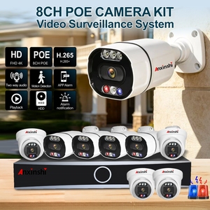 ระบบกล้องวงจรปิด 8CH POE รองรับ AI ตรวจจับมนุษย์ ตรวจจับใบหน้า พร้อมระบบเตือนภัยด้วยแสงสีแดงและสีน้ำเงิน ระบบอ่านป้ายทะเบียนรถ - Product Image 2
