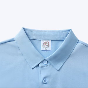 Polo uni XL en coton, polyester et élasthanne pour les loisirs - Product Image 1