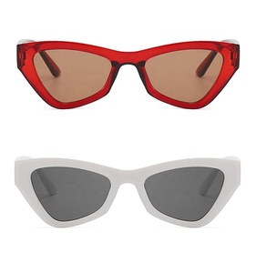 แว่นกันแดดทรงแคทอายกรอบพลาสติกสไตล์วินเทจแฟชั่นใหม่สำหรับผู้หญิง ดีไซน์เนอร์แบรนด์ดัง - Product Image 4