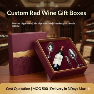 Custom Hot Stamped White <b>Cardboard</b> Wine <b>Gift</b> <b>Boxes</b> Factory Direct <b>Small</b> Batch Fast Sampling - Product Image 4