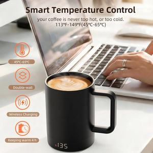 <span class=keywords><strong>Taza</strong></span> de Café con Control de Temperatura 2 en 1, con Carga Inalámbrica, de la Fábrica de Shenzhen, con Batería Recargable - Product Image 3