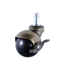 Benutzer definierte 1 Zoll 2 Zoll Elektro platte antiken Messing Metall Möbel Sofa Ball Caster - Product Image 5