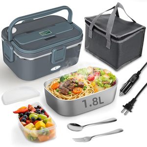 2026 New Arrival Dishwasher Safe Fast Heating Heatable Logo Custom Leak-Proof Silicone Seal Stainless Steel Electric <b>Lunch</b> <b>Box</b> - Product Image 1
