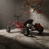 Kart à pédales tout-terrain à essence 2 temps à transmission par arbre, quatre roues, pour adultes – Vente chaude