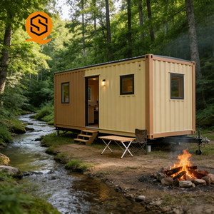 Conteneurs d'expédition préfabriqués <span class=keywords><strong>de</strong></span> 20 pieds et 40 pieds en acier corten, dortoir temporaire, bureau, logement pour réfugiés pour utilisation sur chantier, extérieur - Product Image 5