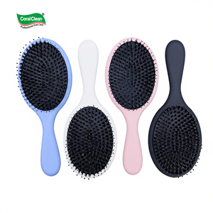 Spazzola per capelli in setole naturali di cinghiale con cuscino d'aria / <span class=keywords><strong>Pettine</strong></span> per tutti i tipi di capelli, stirante, antistatico, per massaggio del cuoio capelluto, comoda per l'uso domestico - Product Image 4