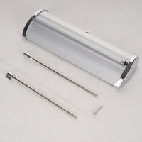 Mini support de bannière en aluminium en gros de table enroulable affichage de bureau enroulable support de bannière rétractable support de bannière publicité