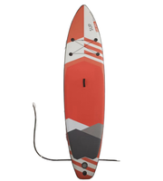 Planche de paddle gonflable SUP design grain de bois, PVC Drop Stitch, tout-en-un pour adultes, ensemble complet avec pagaie en carbone, pompe et aileron