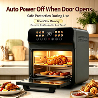 Four à friture intelligente 10,3 L à grande visibilité, écran tactile, en acier inoxydable, moderne, multifonction, unité de comptoir pour cuisine domestique, 12 préréglages