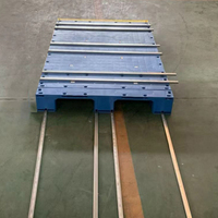 Palette en plastique HDPE robuste sur mesure 1650*1000mm, palettes d'expédition recyclées pour entrepôt